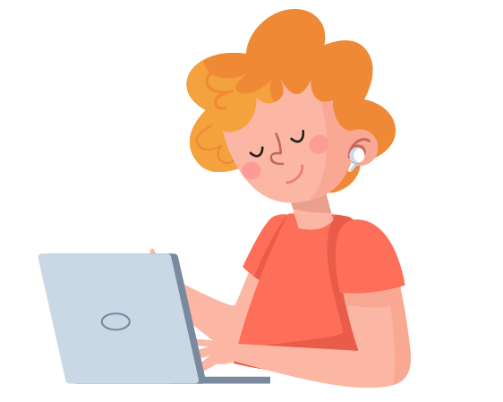 Enfant apprenant sur un ordinateur